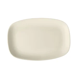 Plato Bandeja Rectangular de 31x21 cm de Loza tipo Cerámica Nevada Corona