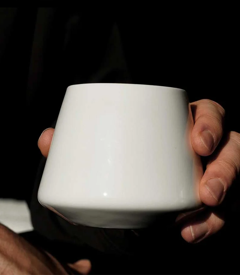 Graycano Cupcano Porcelain – Taza de porcelana blanca para café - Imagen 3