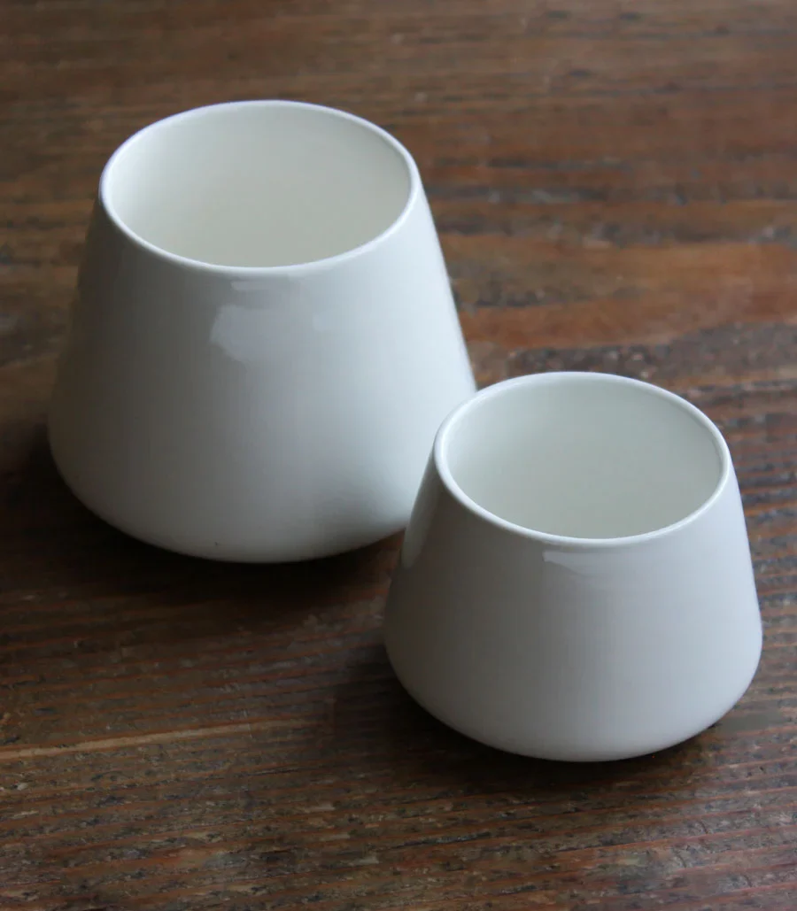 Graycano Cupcano Porcelain – Taza de porcelana blanca para café - Imagen 5