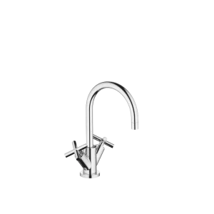Grifo de lavabo bimando con válvula automática TARA